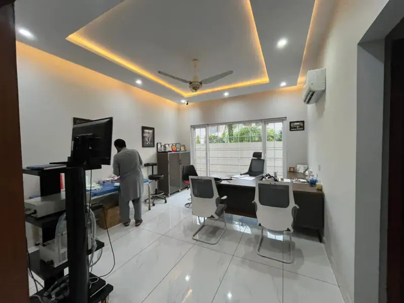 ENT 360 Care Clinic interior — Valencia Town, Lahore